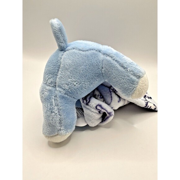 Little Beginnings Blue Elephant Plush Lovey Animals Security Blanket Baby Lovie - Picture 12 of 13